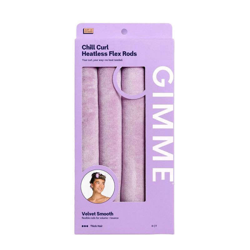 slide 1 of 8, Gimme Beauty Chill Curl Heatless Flex Rods - Thick Hair - 4 ct, 4 ct