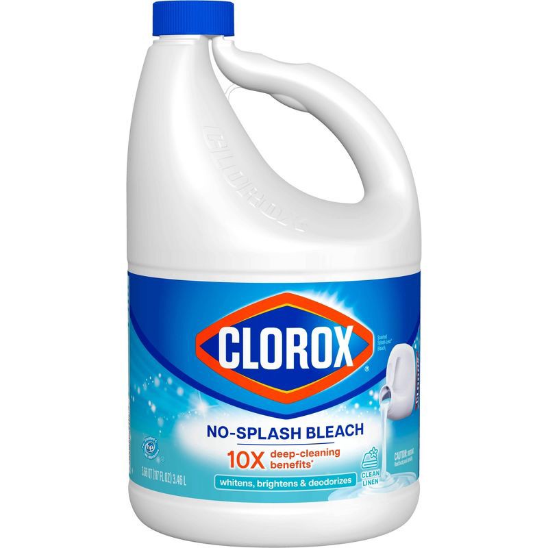 slide 2 of 12, Clorox Splash-Less Liquid Bleach - Clean Linen - 117 fl oz, 117 fl oz