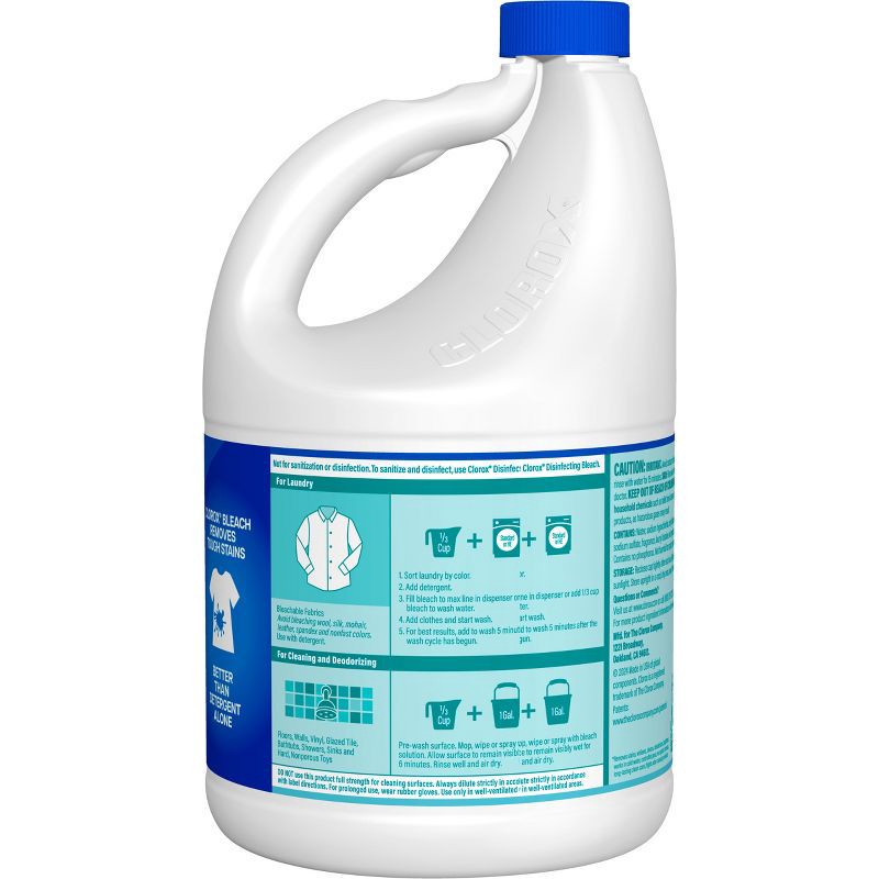 slide 5 of 10, Clorox Splash-Less Liquid Bleach - Clean Linen - 117oz, 117 oz