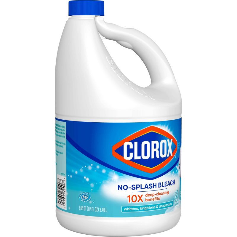 slide 7 of 12, Clorox Splash-Less Liquid Bleach - Clean Linen - 117 fl oz, 117 fl oz