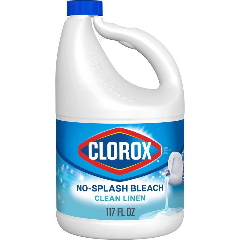 slide 1 of 12, Clorox Splash-Less Liquid Bleach - Clean Linen - 117 fl oz, 117 fl oz