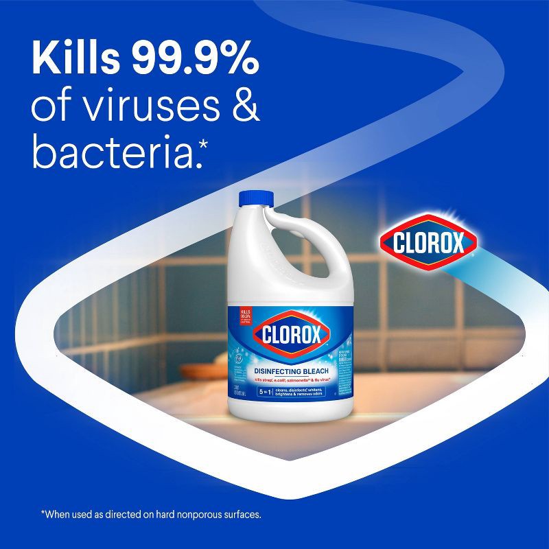 slide 3 of 14, Clorox Disinfecting Bleach - Regular - 121 fl oz, 121 fl oz