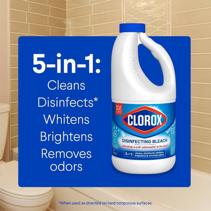 slide 4 of 14, Clorox Disinfecting Bleach - Regular - 43oz, 43 oz