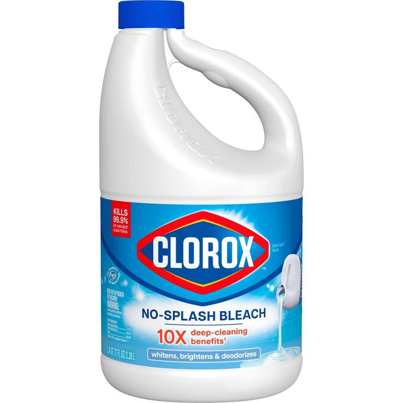 slide 2 of 15, Clorox Splash-Less Liquid Bleach - Regular - 77oz, 77 oz
