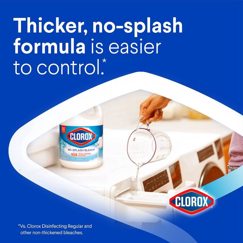 slide 3 of 15, Clorox Splash-Less Liquid Bleach - Regular - 77oz, 77 oz
