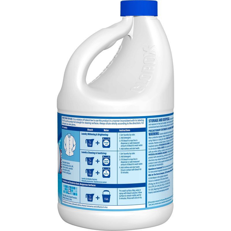 slide 13 of 15, Clorox Splash-Less Liquid Bleach - Regular - 77oz, 77 oz