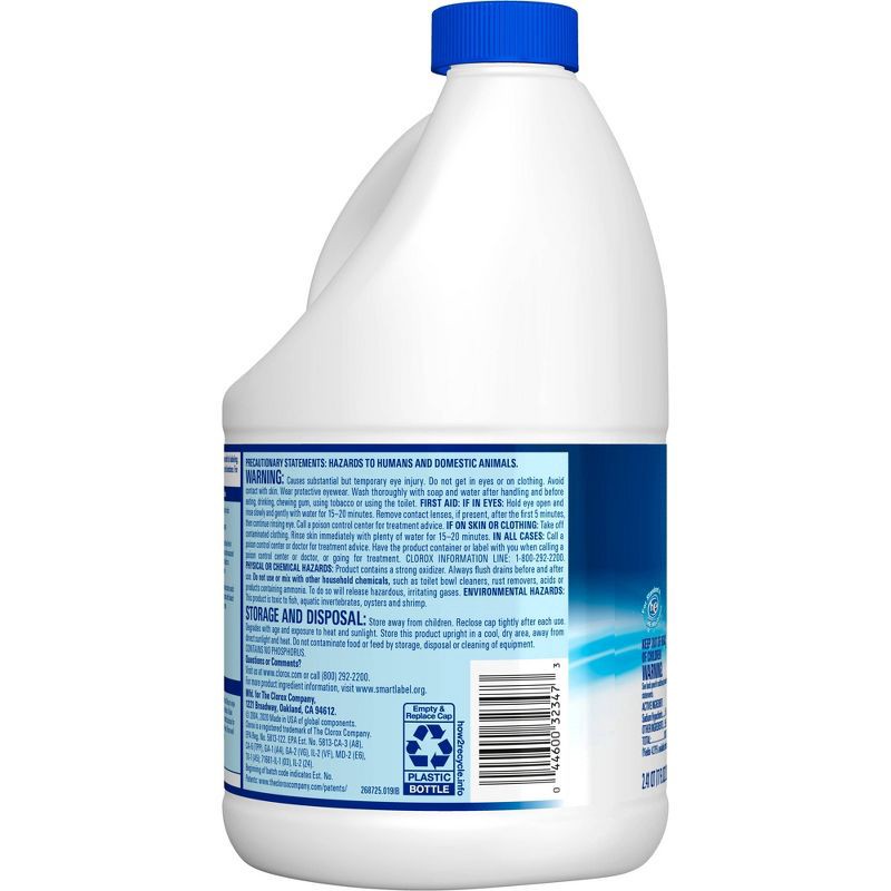 slide 8 of 9, Clorox Splash-Less Liquid Bleach - Regular - 77oz, 77 oz