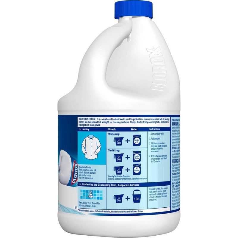 slide 9 of 9, Clorox Splash-Less Liquid Bleach - Regular - 77oz, 77 oz