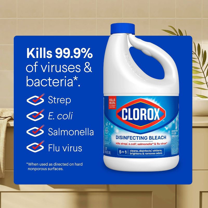 slide 6 of 17, Clorox Disinfecting Bleach - Regular - 81oz, 81 oz