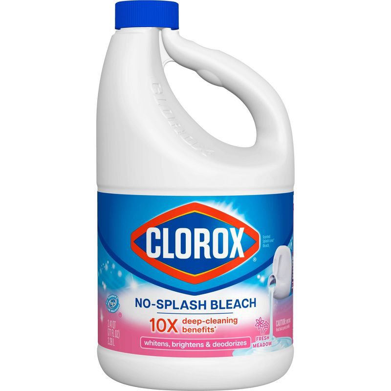 slide 2 of 8, Clorox Splash-Less Liquid Bleach - Fresh Meadow - 77oz, 77 oz