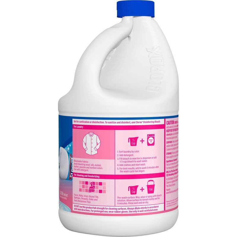 slide 7 of 10, Clorox Splash-Less Liquid Bleach - Fresh Meadow - 77oz, 77 oz