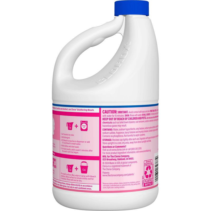 slide 7 of 8, Clorox Splash-Less Liquid Bleach - Fresh Meadow - 77oz, 77 oz
