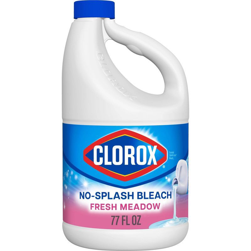 slide 1 of 10, Clorox Splash-Less Liquid Bleach - Fresh Meadow - 77oz, 77 oz