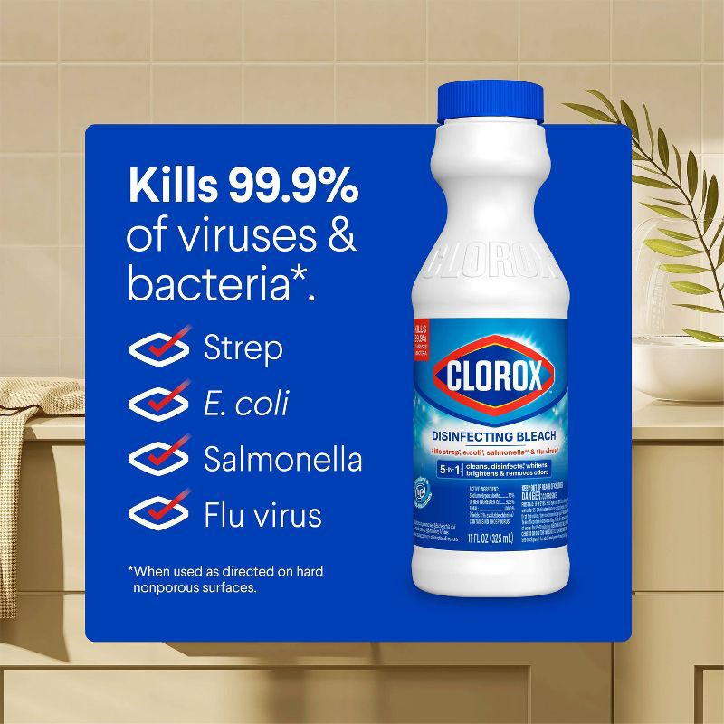 slide 6 of 16, Clorox Disinfecting Bleach - Regular - 11oz, 11 oz