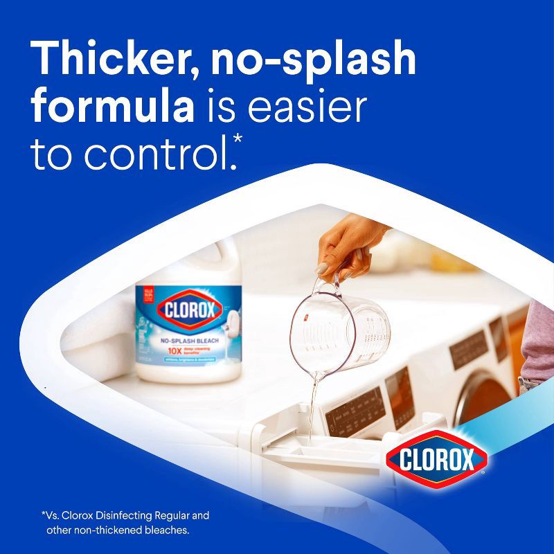slide 3 of 15, Clorox Splash-Less Liquid Bleach - Regular - 117oz, 117 oz