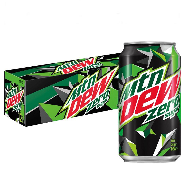 slide 1 of 3, Mtn Dew Mountain Dew Zero Sugar - 12pk/12 fl oz Cans, 12 ct; 12 fl oz