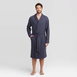 Men's French Terry Robe - Goodfellow & Co Blue L/XL