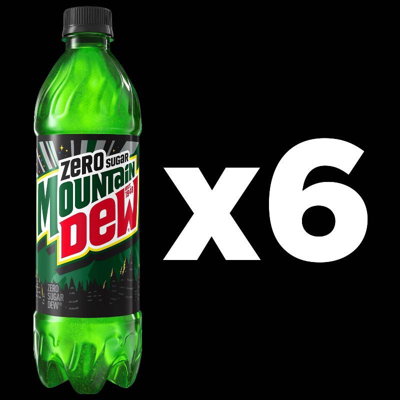slide 3 of 8, Mtn Dew Mountain Dew Zero Sugar - 6pk/16.9 fl oz Bottles, 6 ct; 16.9 fl oz
