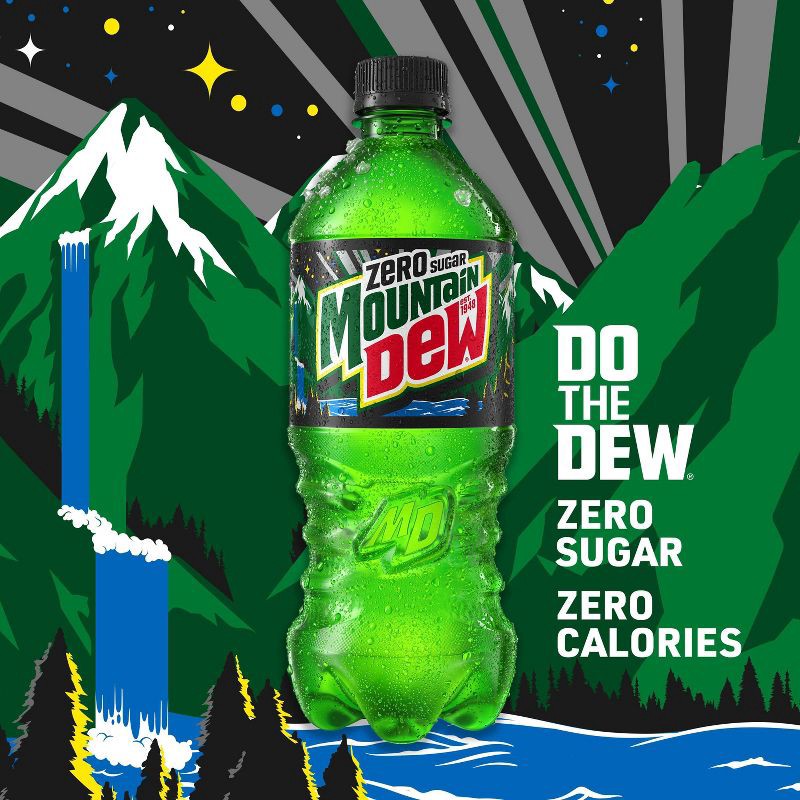 slide 4 of 6, Mtn Dew Mountain Dew Zero Sugar - 20 fl oz Bottle, 20 fl oz