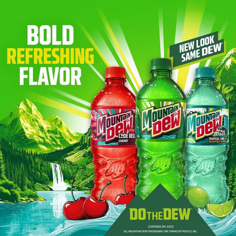 slide 5 of 6, Mtn Dew Mountain Dew Zero Sugar - 20 fl oz Bottle, 20 fl oz