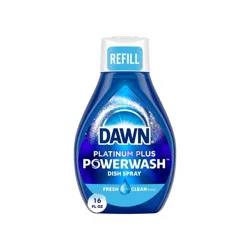 Dawn Platinum Powerwash Dish Spray, Dish Soap Refill - Fresh - 16oz