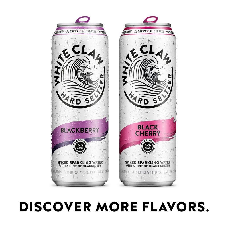 slide 4 of 5, White Claw Hard Seltzer White Claw Mango Hard Seltzer - 19.2 fl oz Can, 19.2 fl oz