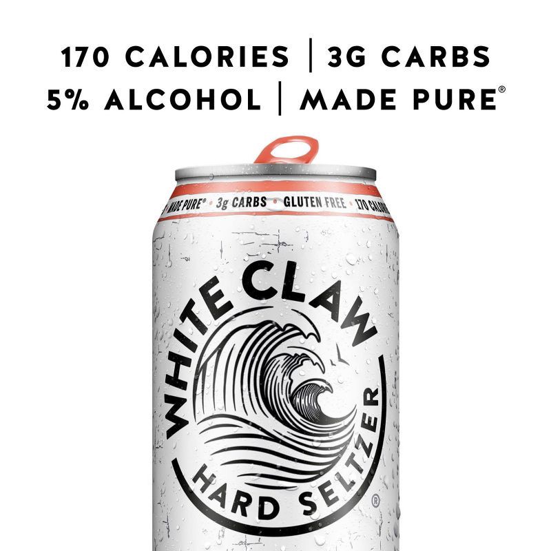 slide 2 of 5, White Claw Hard Seltzer White Claw Ruby Grapefruit Hard Seltzer - 19.2 fl oz Can, 19.2 fl oz