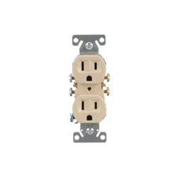 Eaton 15 -Amp 125-volt Residential Duplex Outlet Receptacles , Ivory