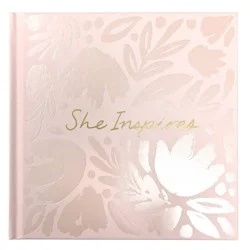 Green Inspired She Inspires Gift Book: Inspirational Hardcover for Adults, Gifts for Her, Teacher Appreciation, 64 Pages