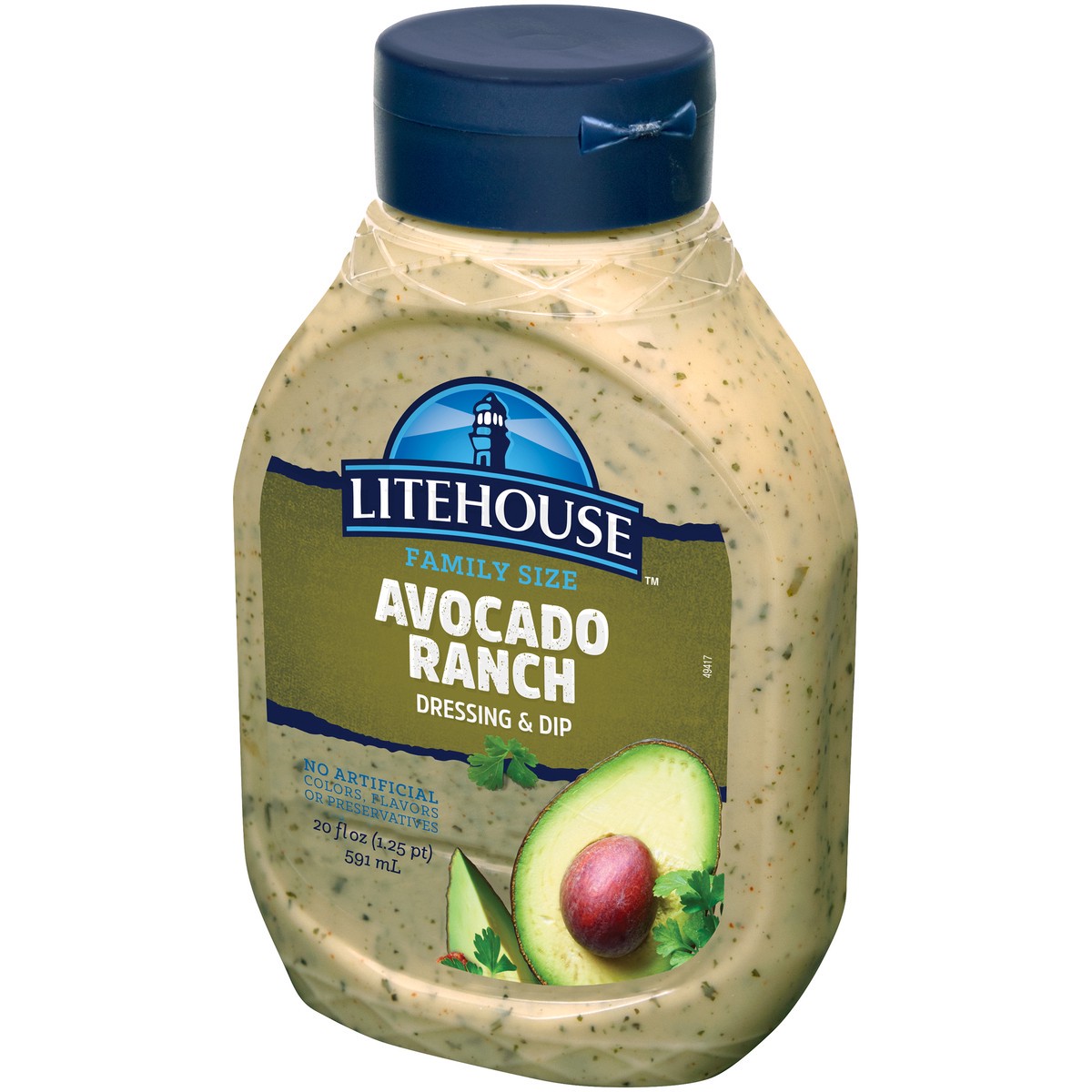 slide 9 of 10, Litehouse Family Size Avocado Ranch Dressing & Dip 20 fl. oz. Bottle, 20 fl oz