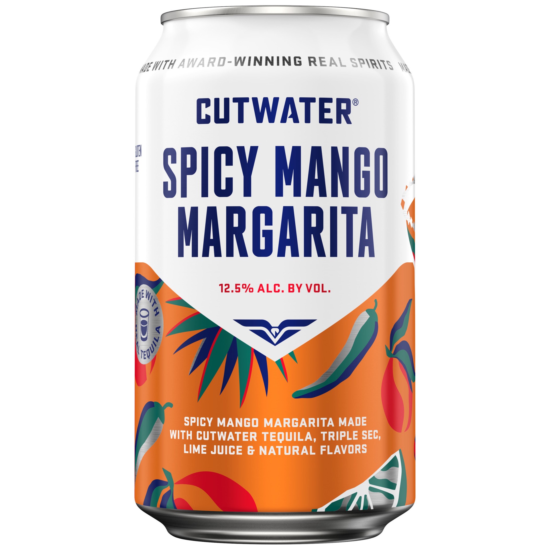 slide 2 of 2, Cutwater Spirits Spicy Mango Margarita 355 ml, 12 fl oz