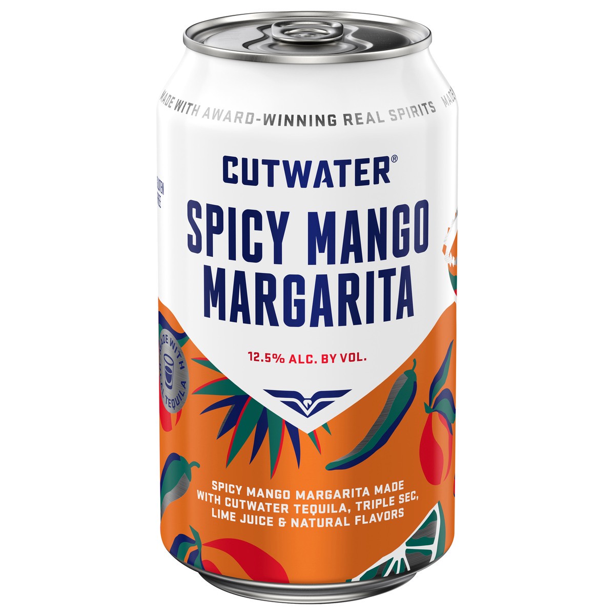 slide 1 of 2, Cutwater Spirits Spicy Mango Margarita 355 ml, 12 fl oz