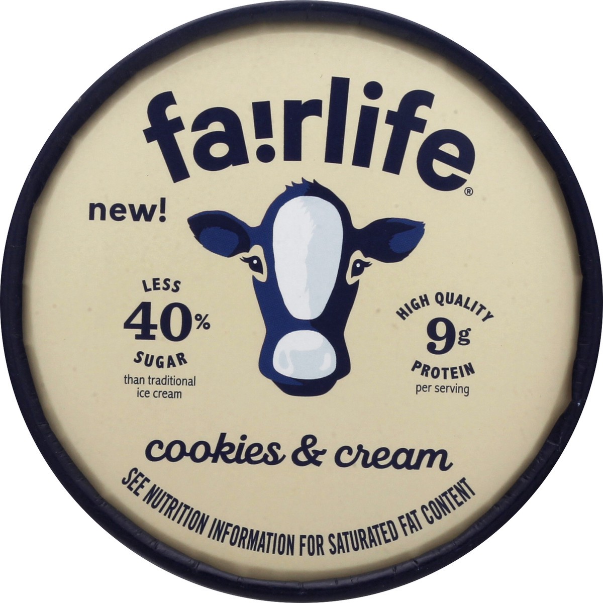 slide 2 of 13, fairlife Light Cookies & Cream Ice Cream 14 oz, 14 oz