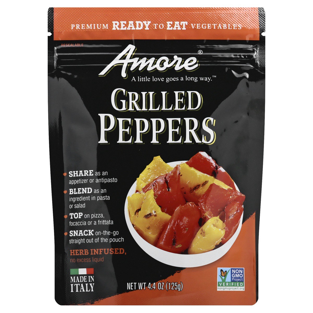 slide 1 of 9, Amore Grilled Peppers 4.4 oz, 4.4 oz