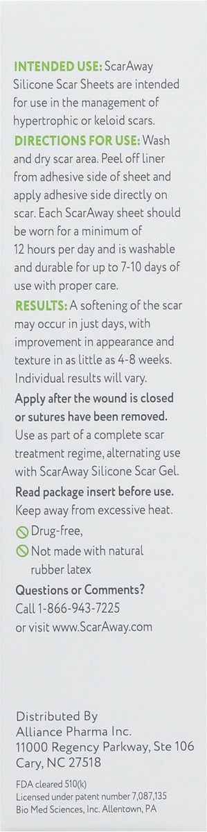 slide 3 of 11, ScarAway Sil Sheets Family Pack 6ct, 8 ct