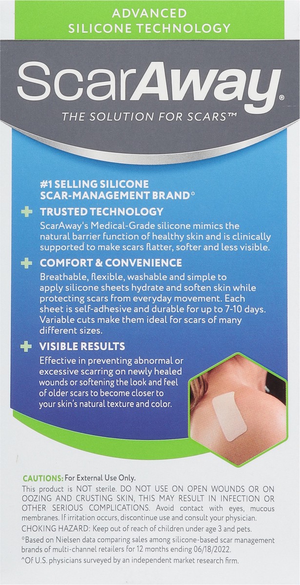 slide 7 of 11, ScarAway Sil Sheets Family Pack 6ct, 8 ct