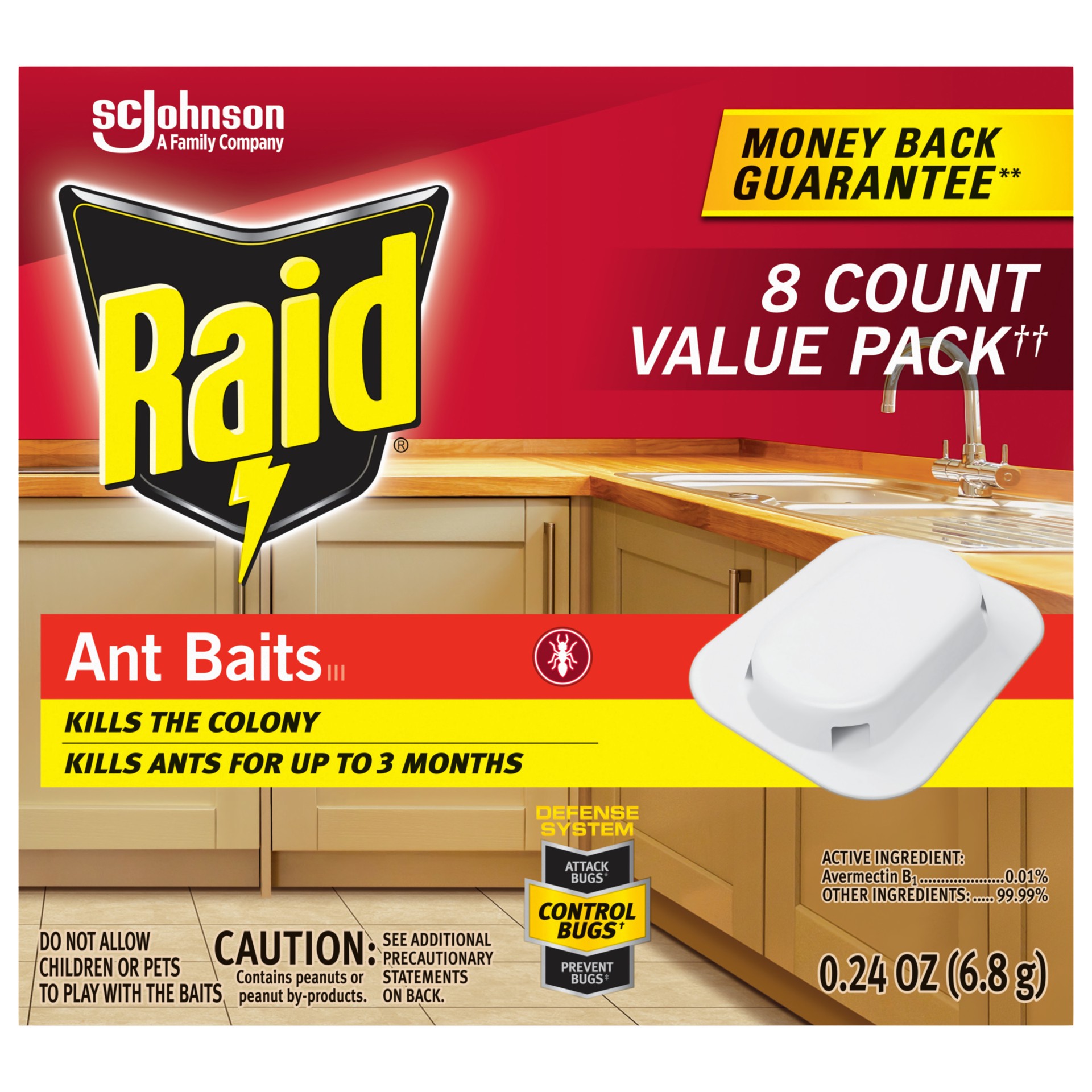 slide 1 of 3, Raid Ant Baits, 8 Count Value Pack, 8 ct