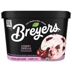 Breyers Frozen Dairy Dessert Cherry Vanilla, 48 oz
