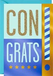 Hallmark Congratulations Card or Graduation Card (Congrats!, Blank Inside)