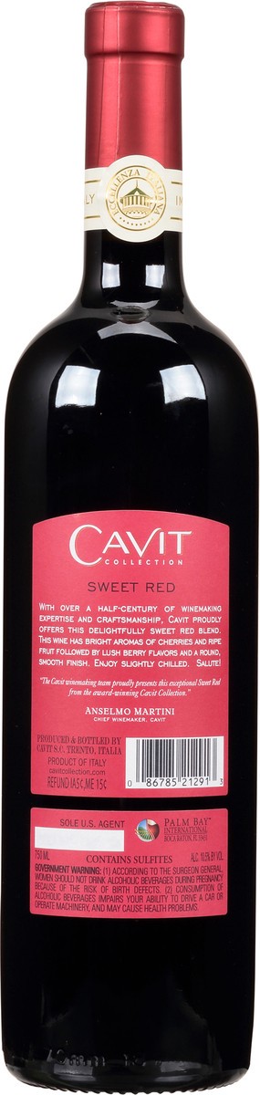 slide 3 of 7, Cavit Red Blend Sweet Red, 750 ml