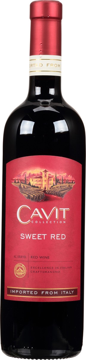 slide 4 of 7, Cavit Red Blend Sweet Red, 750 ml