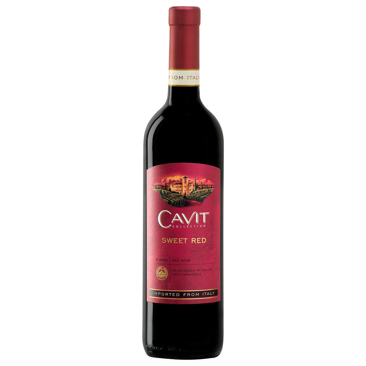 slide 1 of 7, Cavit Red Blend Sweet Red, 750 ml