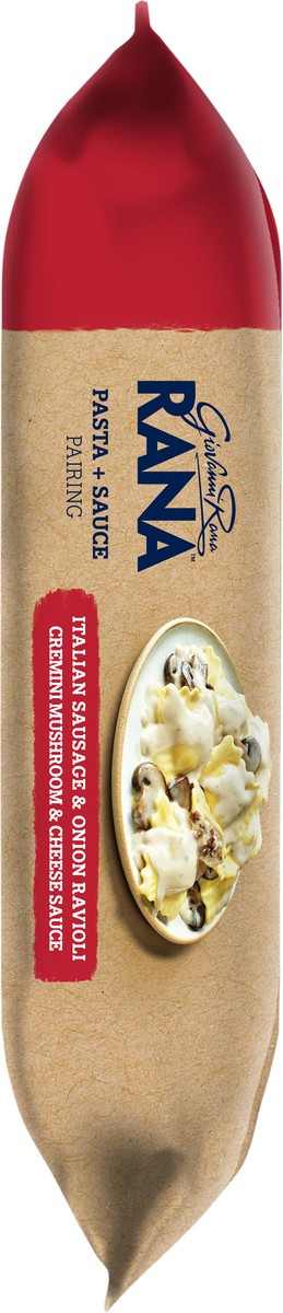 slide 9 of 9, Rana Italian Sausage & Onion Ravioli Cremini Mushroom & Cheese Sauce Pasta + Sauce Pairing 19 oz, 19 oz