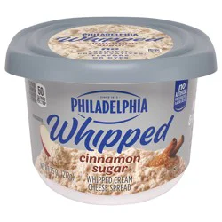 Philadelphia Cinnamon Sugar Whipped Cream Cheese Spread, 7.5 Oz Tub - 7.5 Oz