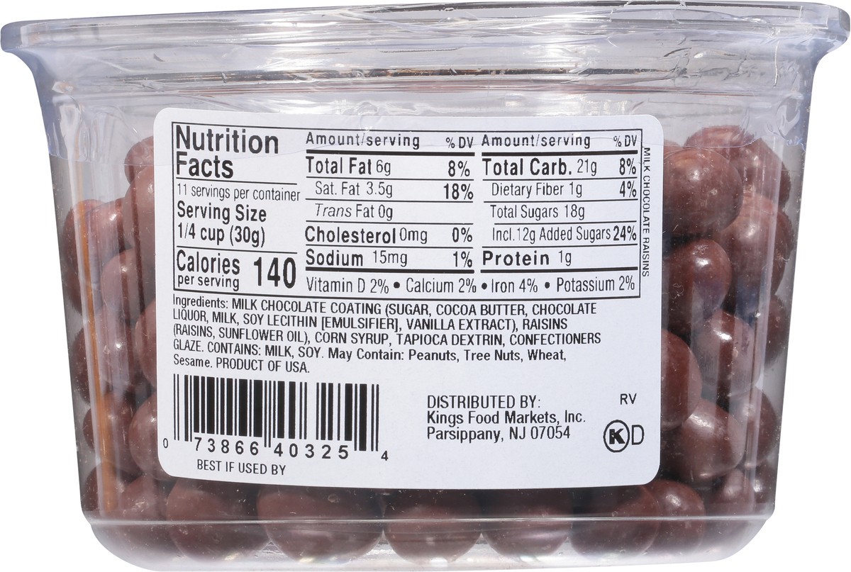 slide 4 of 12, Kn Raisins Milk Chocolate - 12 OZ, 12 oz