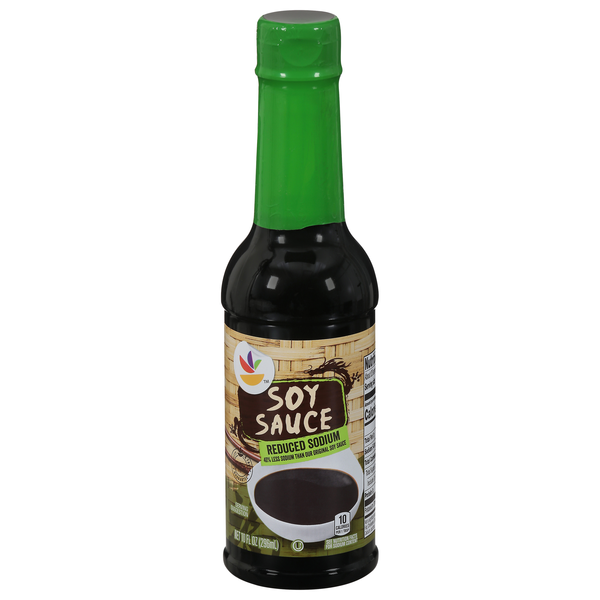 slide 1 of 1, GIANT Soy Sauce Reduced Sodium, 10 oz