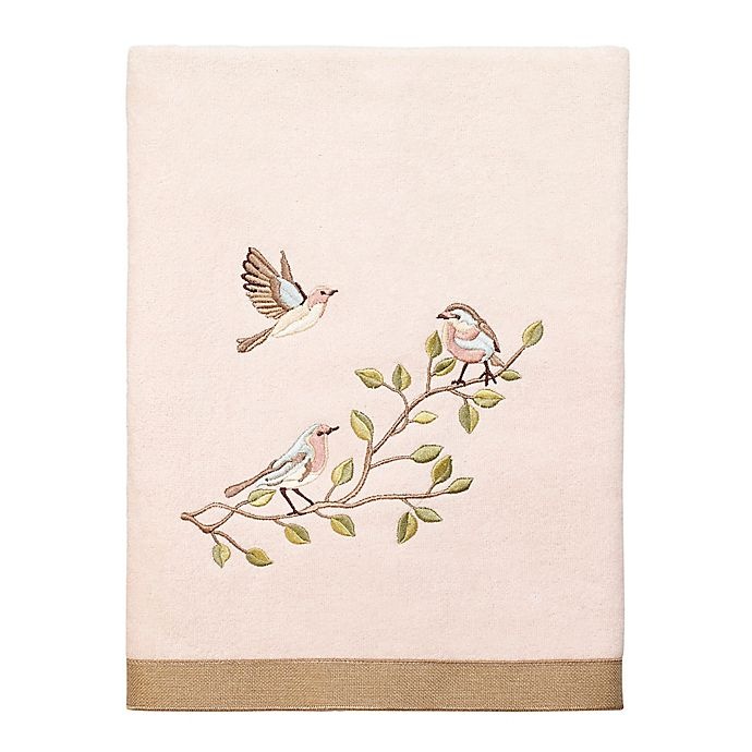 slide 1 of 1, Avanti Bird Choir II Bath Towel - Pale Pink, 1 ct