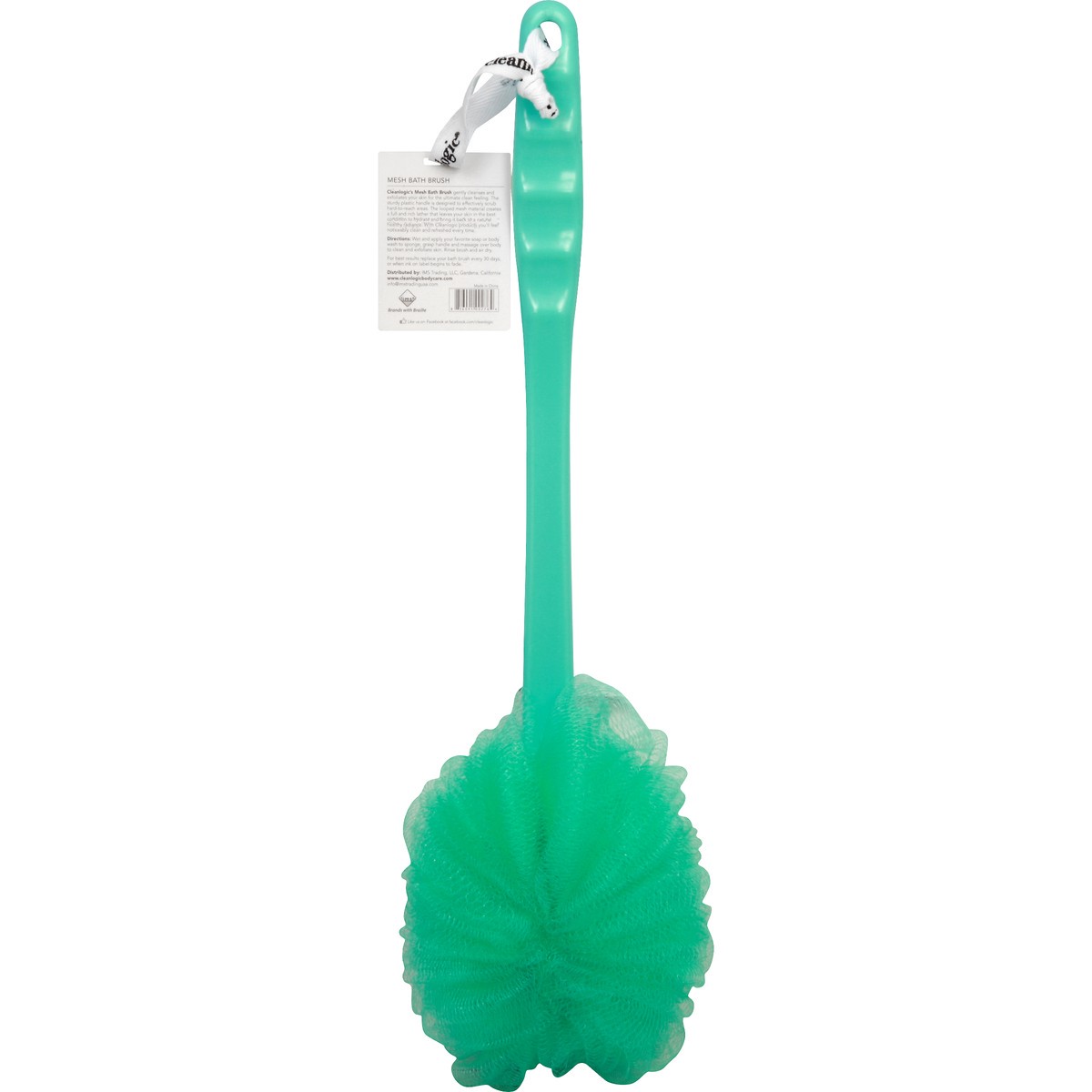 slide 5 of 6, cleanlogic Mesh Bath Brush Assorted Colors, 1 ct