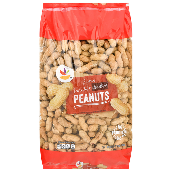 slide 1 of 1, GIANT Peanuts Roasted Jumbo Unsalted, 48 oz