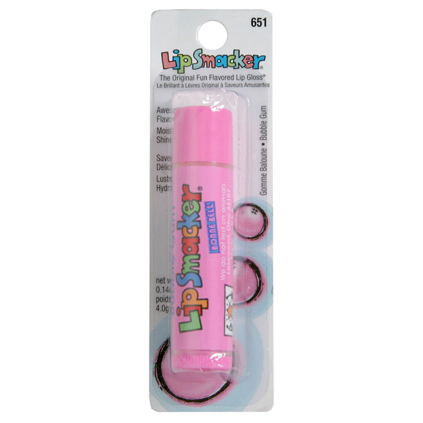 slide 1 of 3, Lip Smacker Bubblegum Lip Balm, 0.14 oz